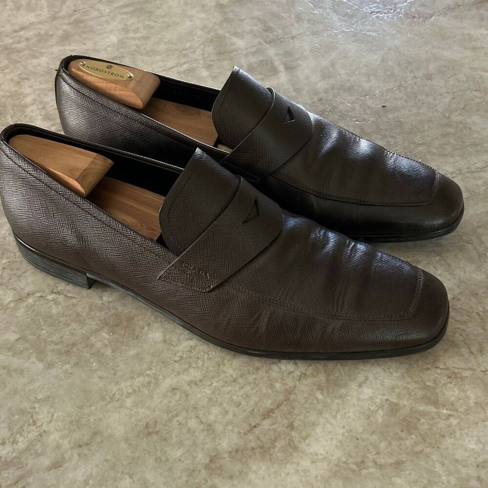 PRADA Saffiano Leather Penny Loafer (Men) - Picture 3 of 8